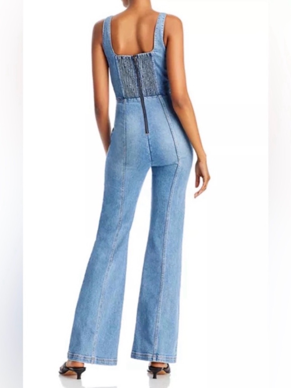 Alice + Olivia Denim Jumpsuit - Picture 2 of 5